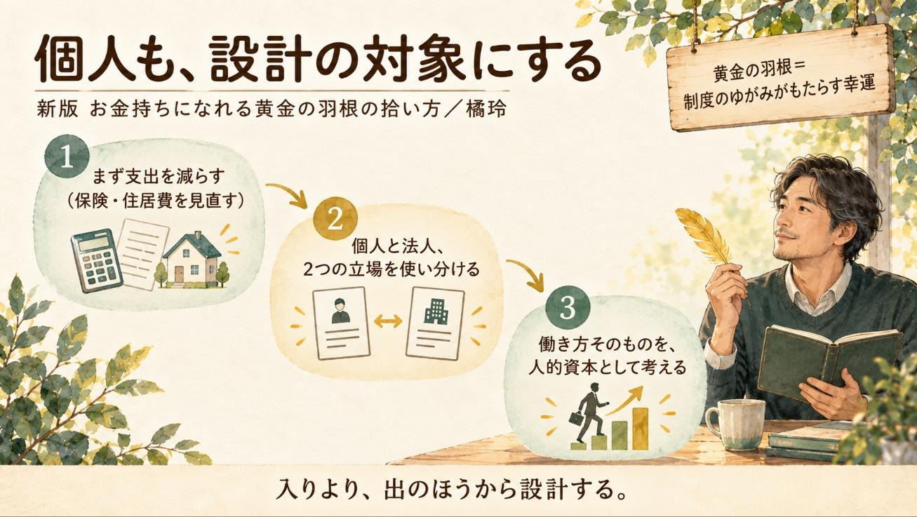 『黄金の羽根の拾い方』要約図：個人も、設計の対象にする