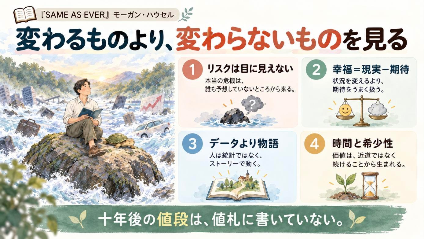 『SAME AS EVER』要約図:変わるものより、変わらないものを見る